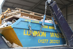 Skip Hire in Epping loaded skip